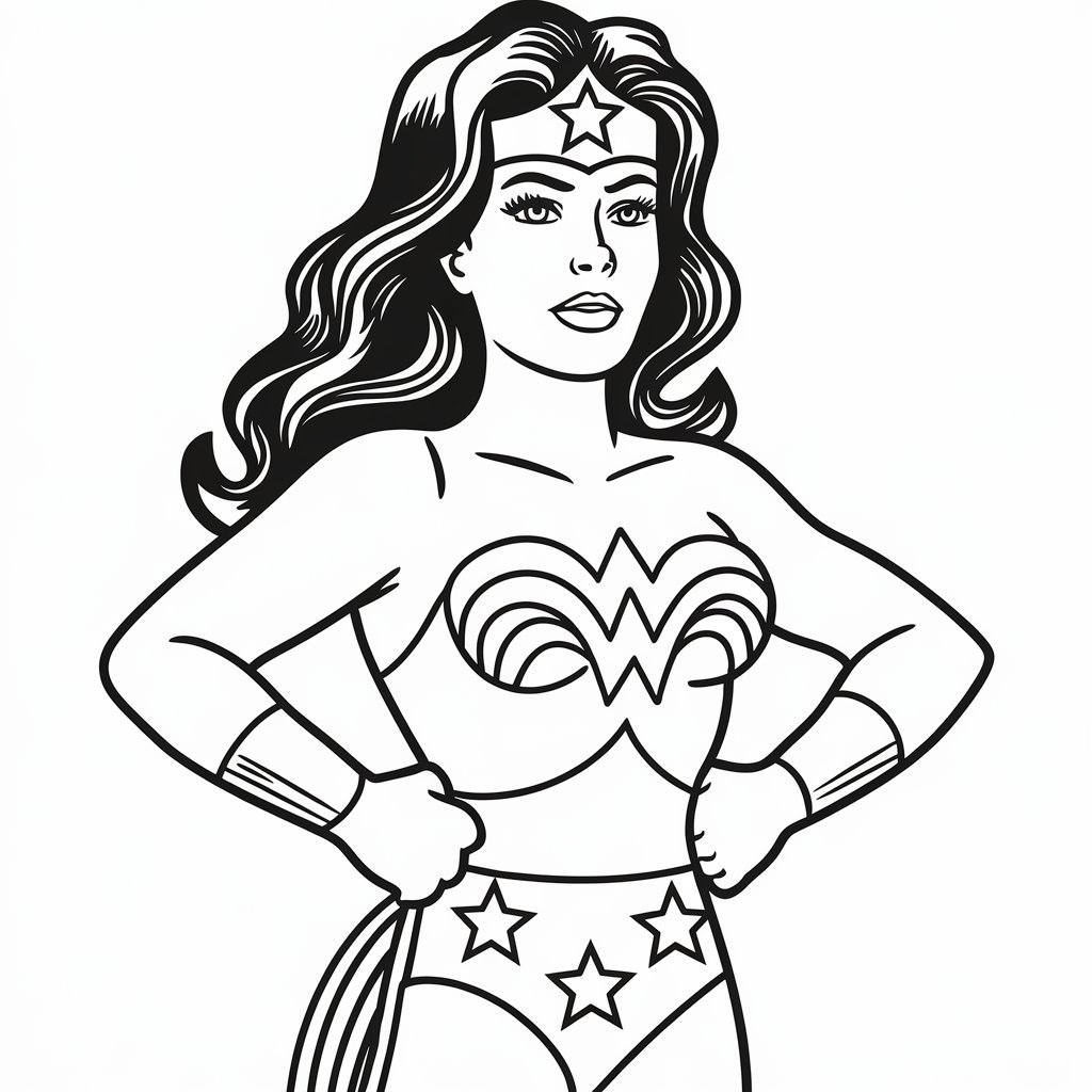 superhero color pages