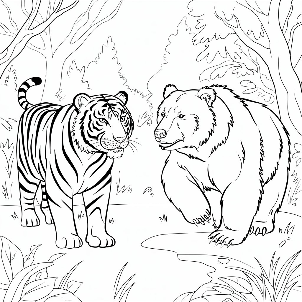printable tiger coloring pages