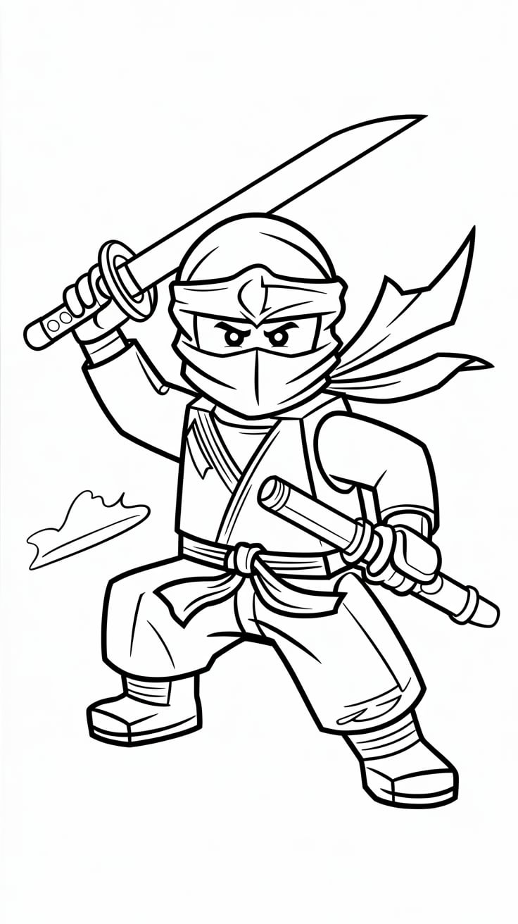 lego ninja coloring pages