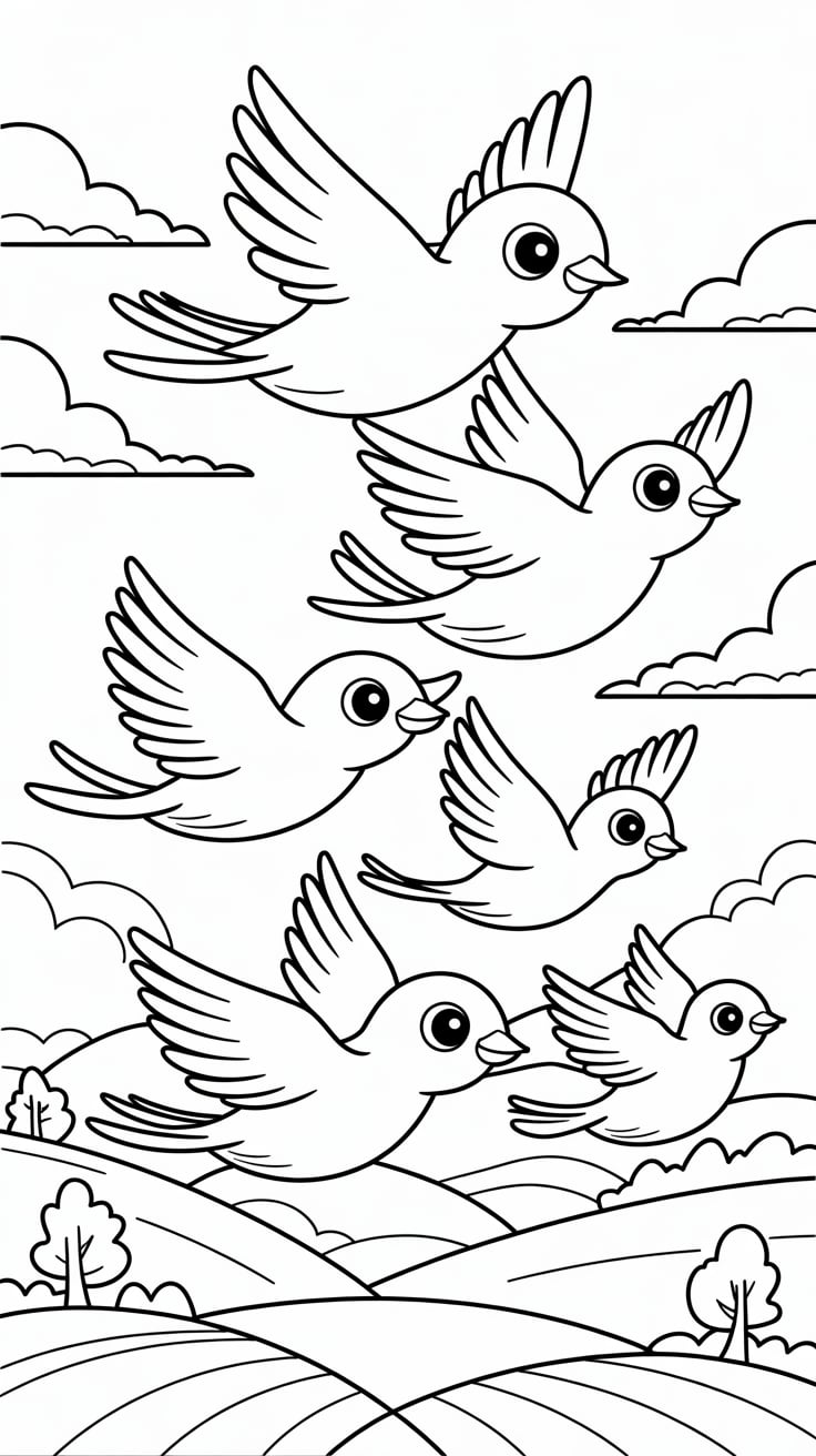 realistic bird coloring pages