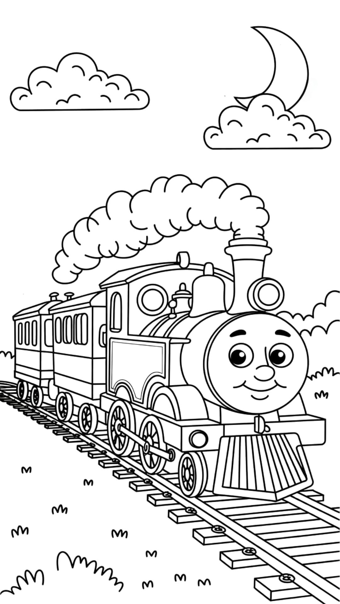 thomas the train coloring page
