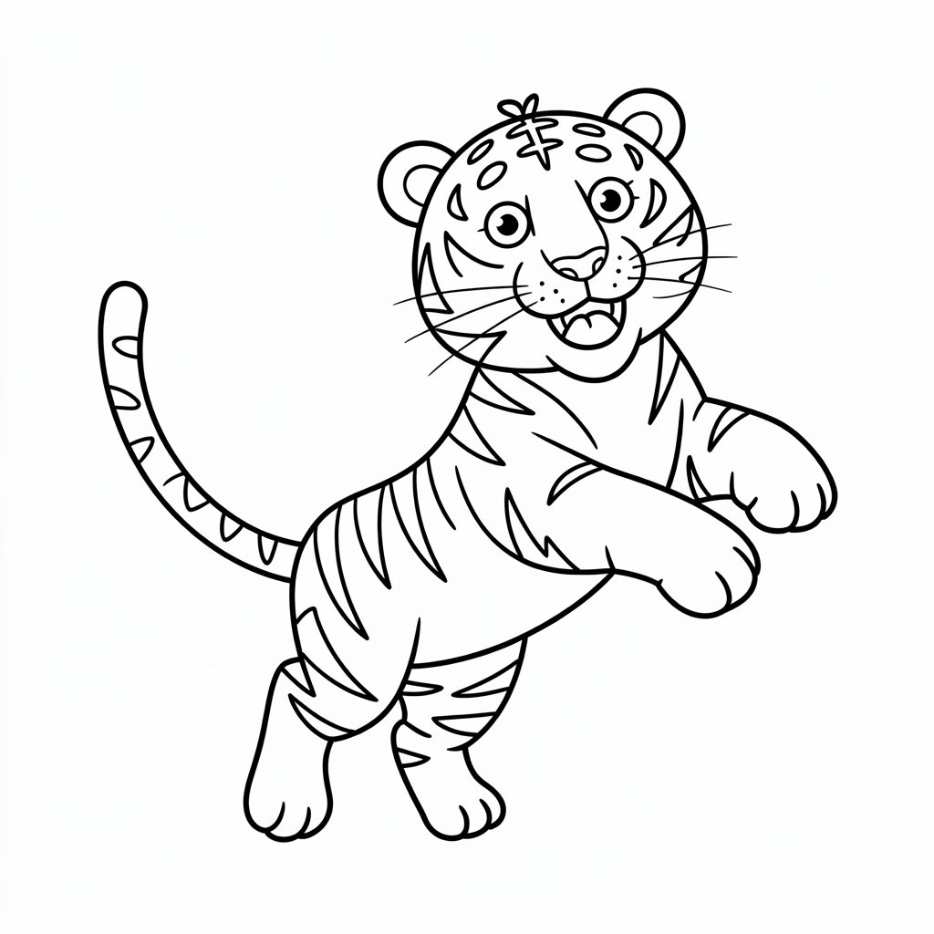 tiger coloring book pages