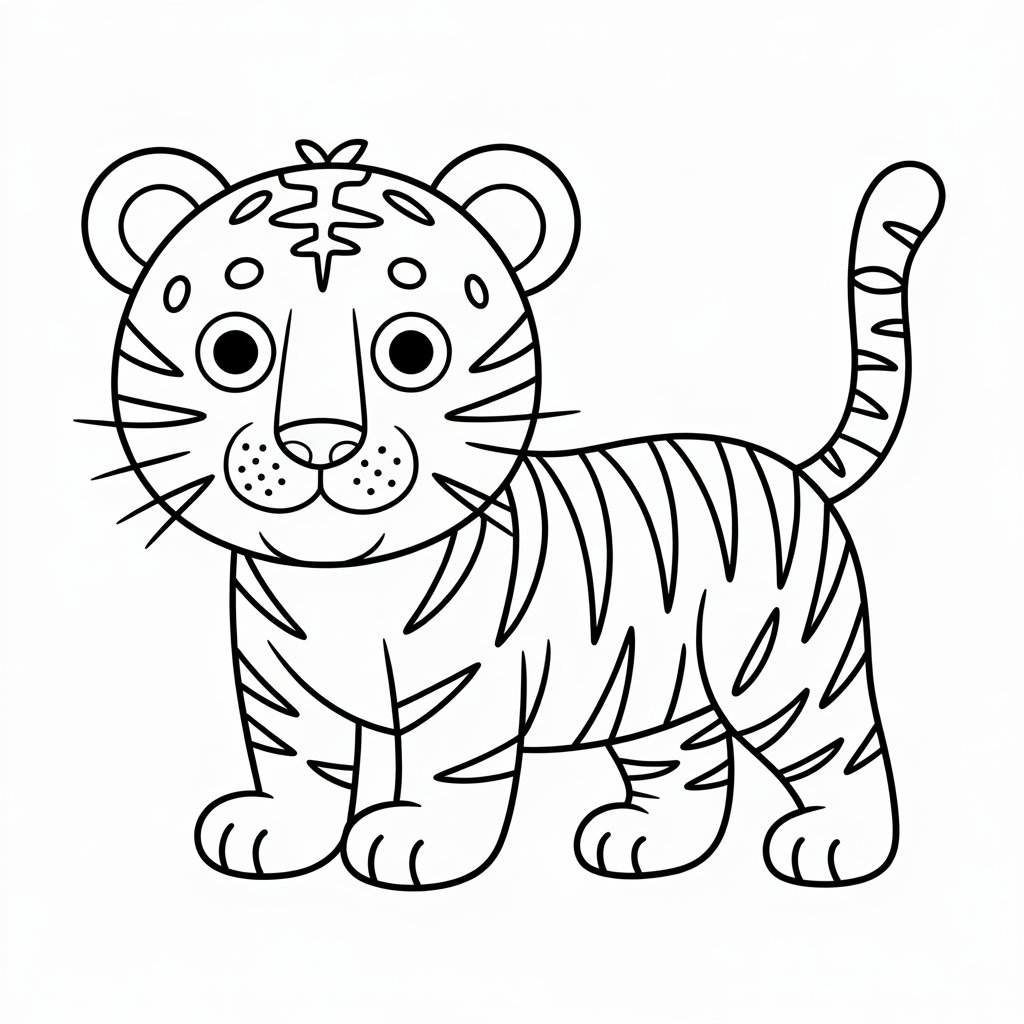 tiger color sheet