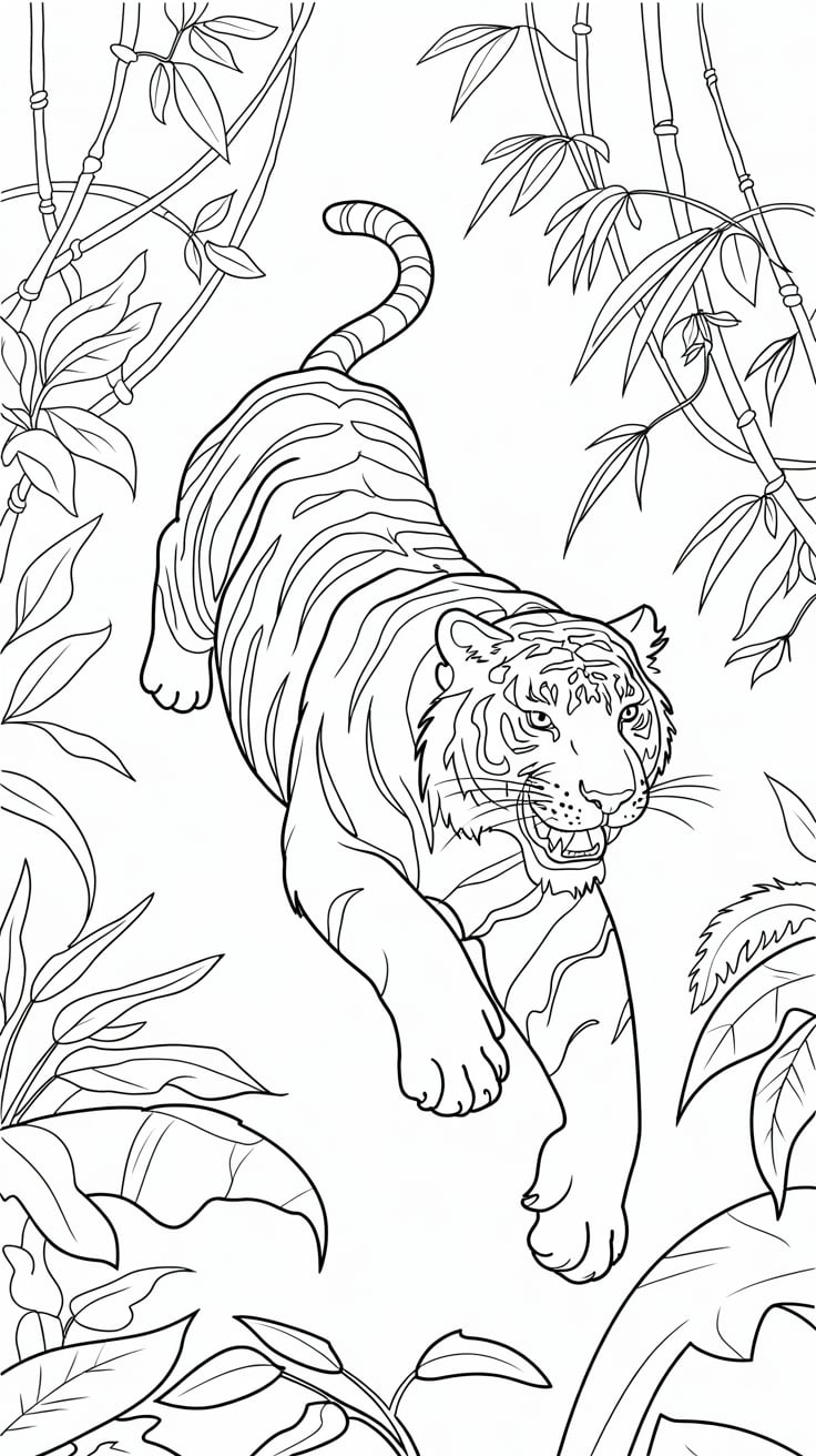 printable coloring pages tiger