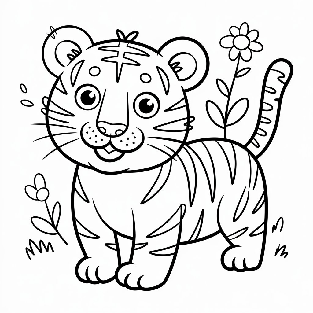 print tiger coloring pages