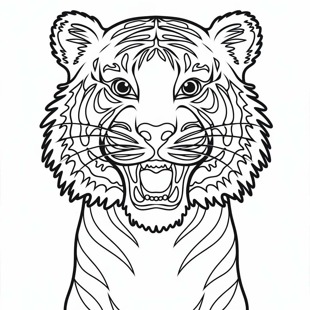 coloring pages tiger