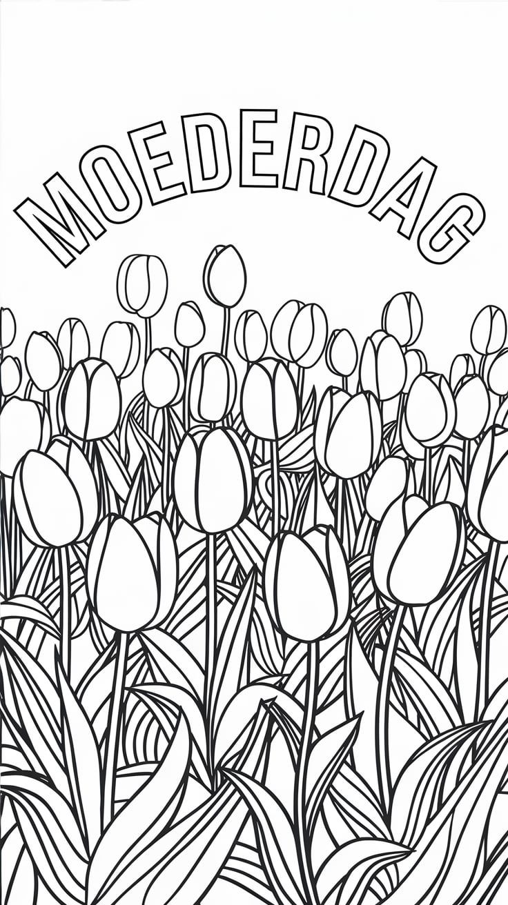 mother's day coloring page