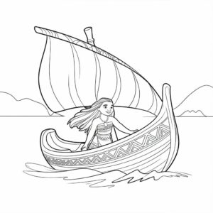 moana coloring page