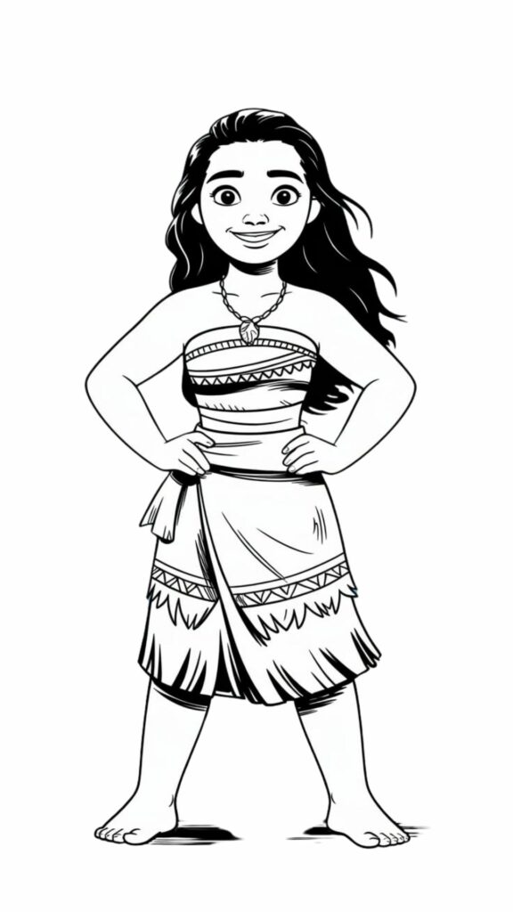 moana free coloring pages