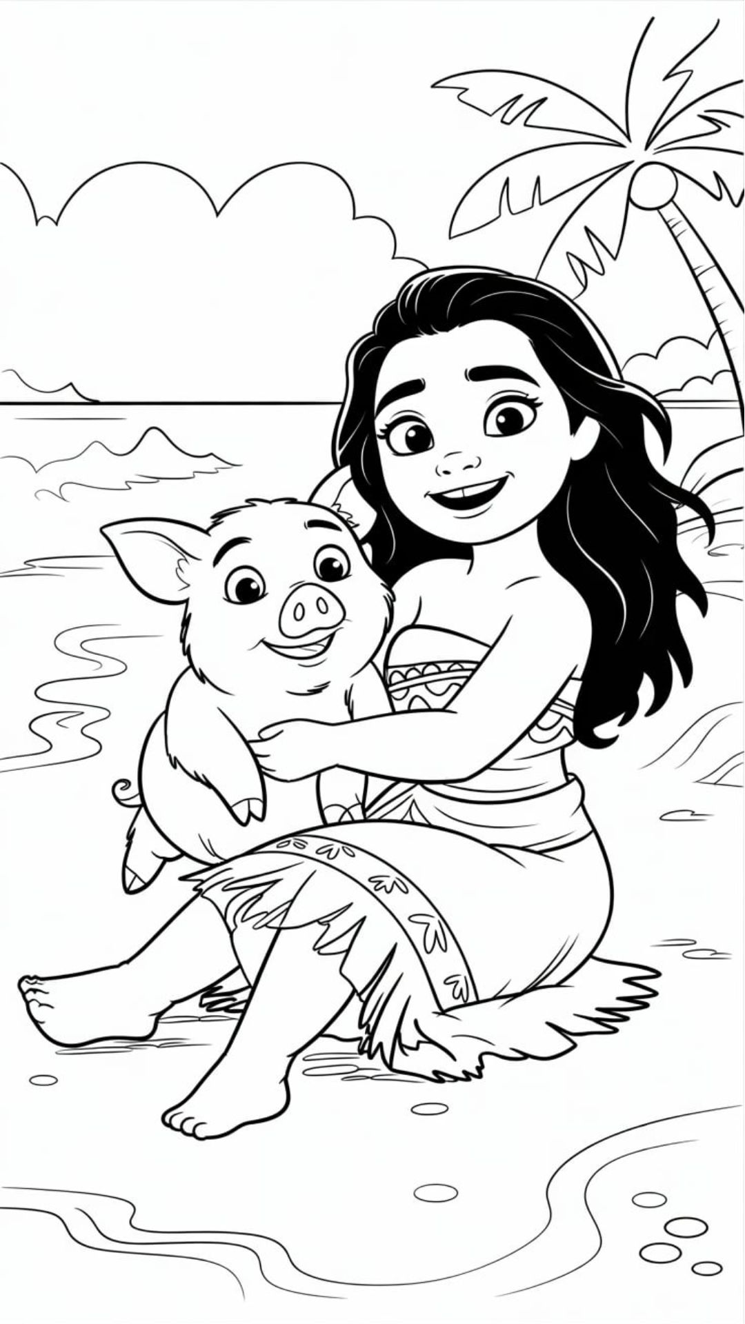coloring pages for moana