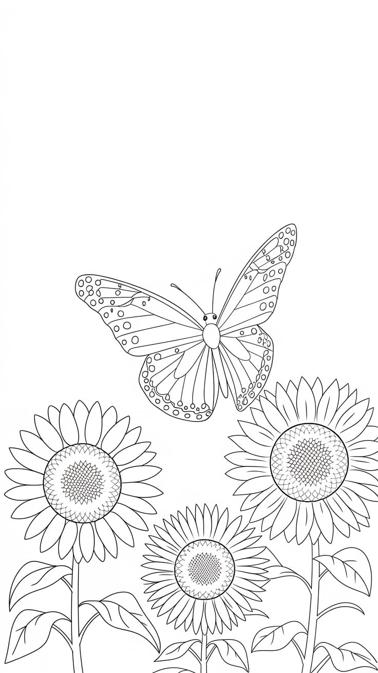 butterfly free coloring pages