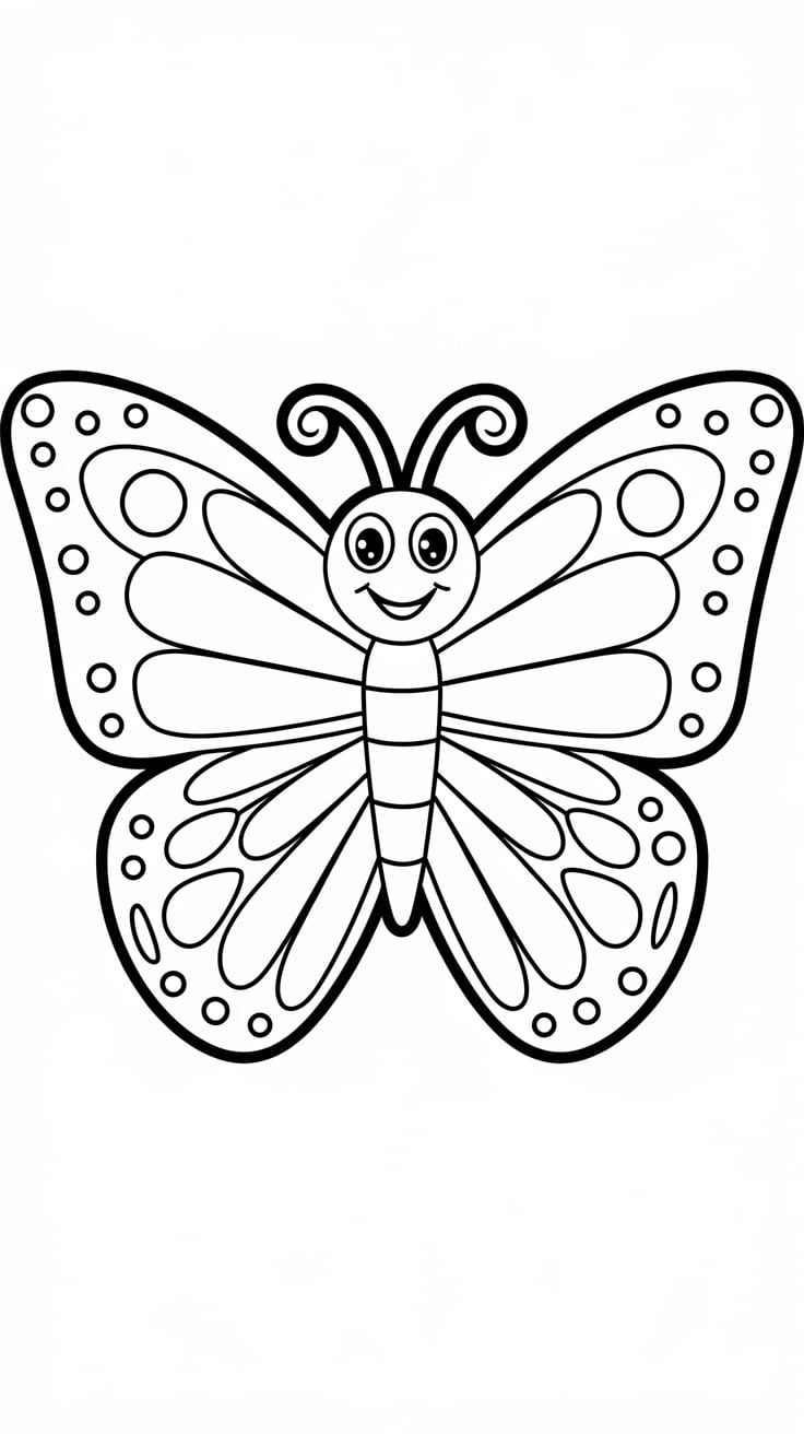 butterfly coloring pages free