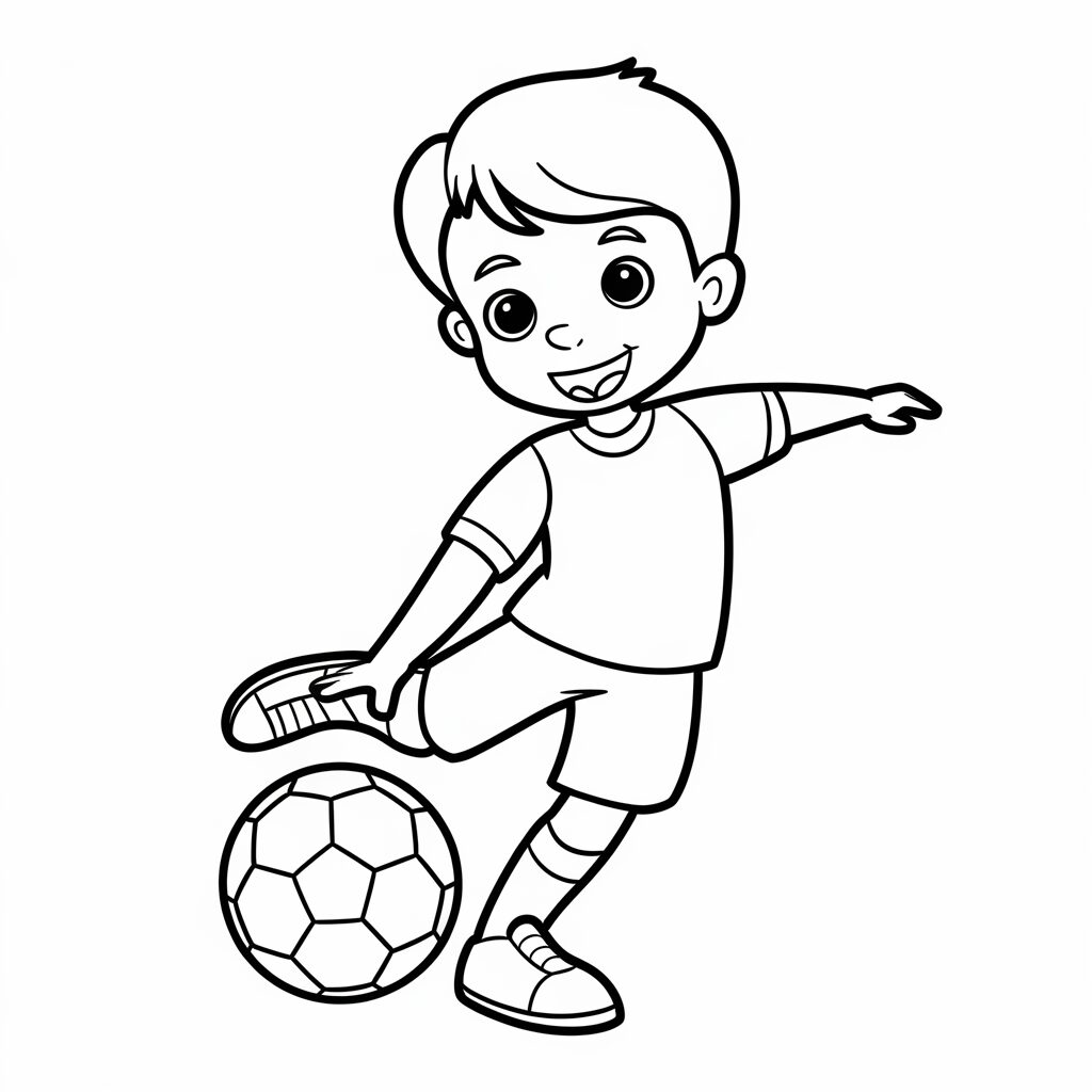 football player coloring page