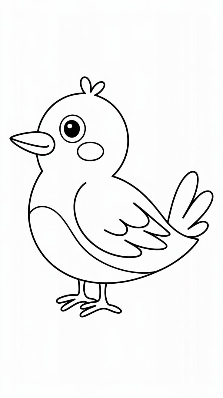 bird coloring pages for preschoolers