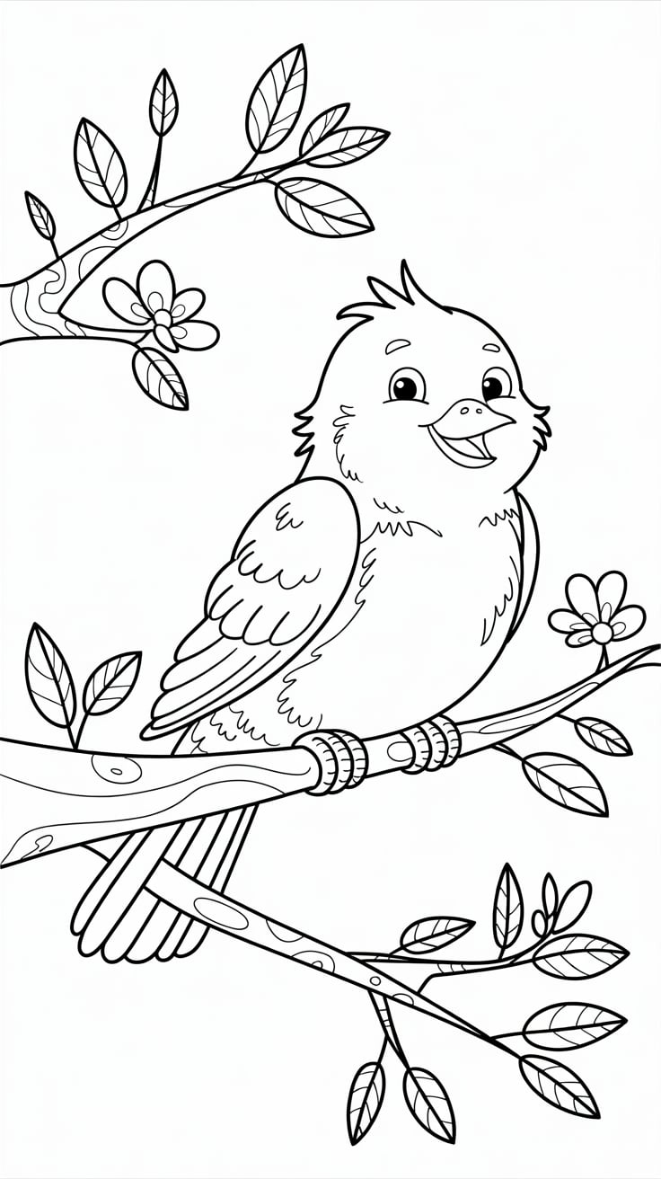 coloring pages for birds