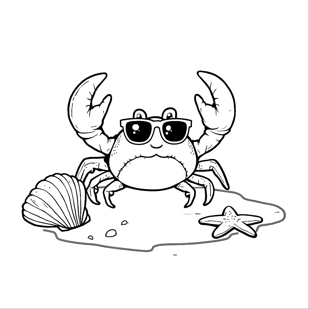 summer scene coloring pages