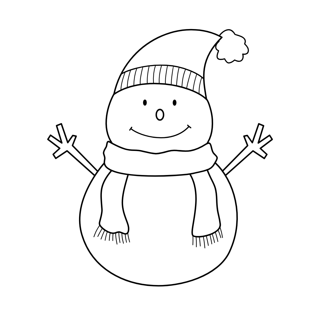 snowman coloring sheet