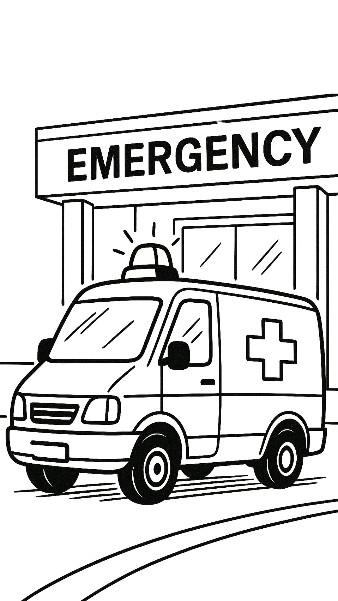 ambulance coloring pages