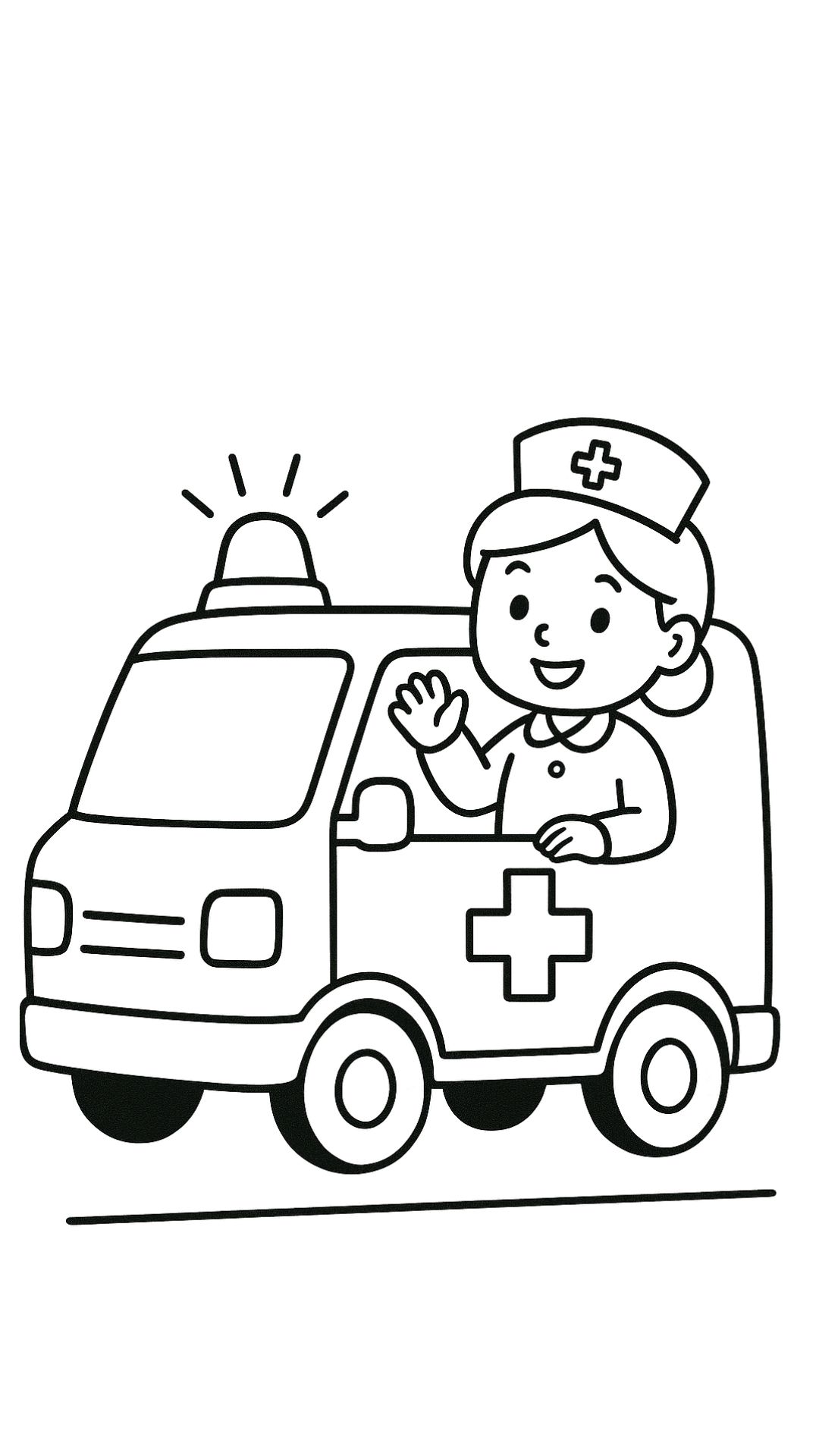 coloring pages of ambulance