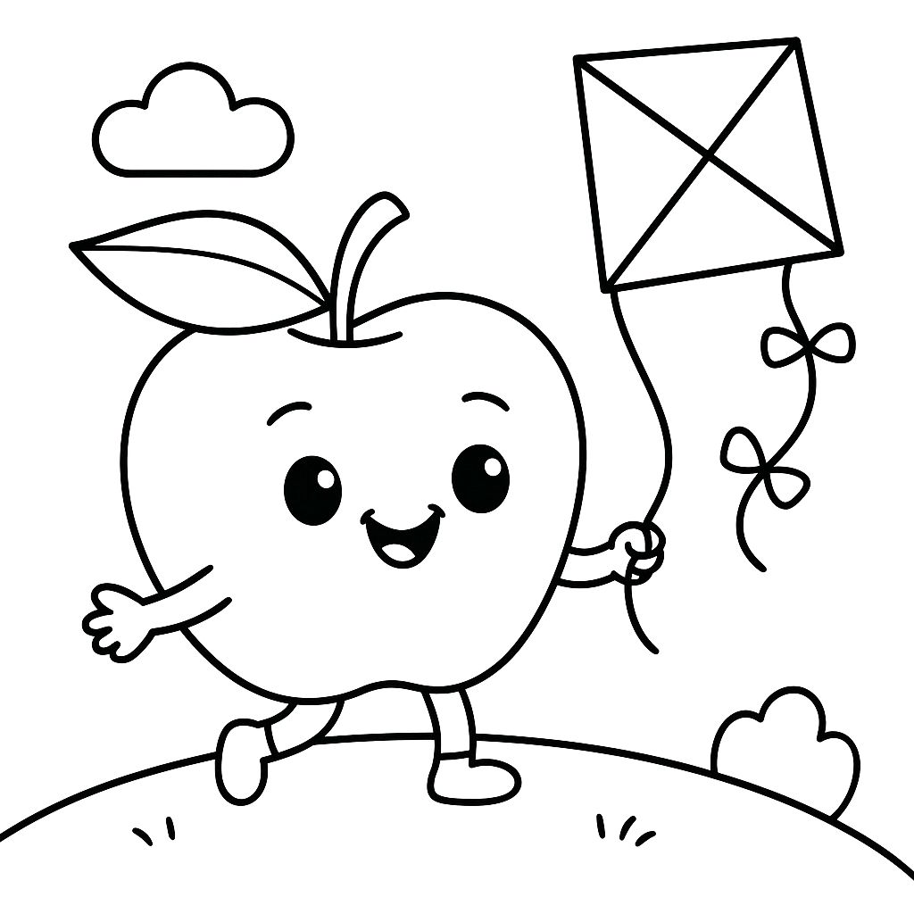 apple coloring sheet