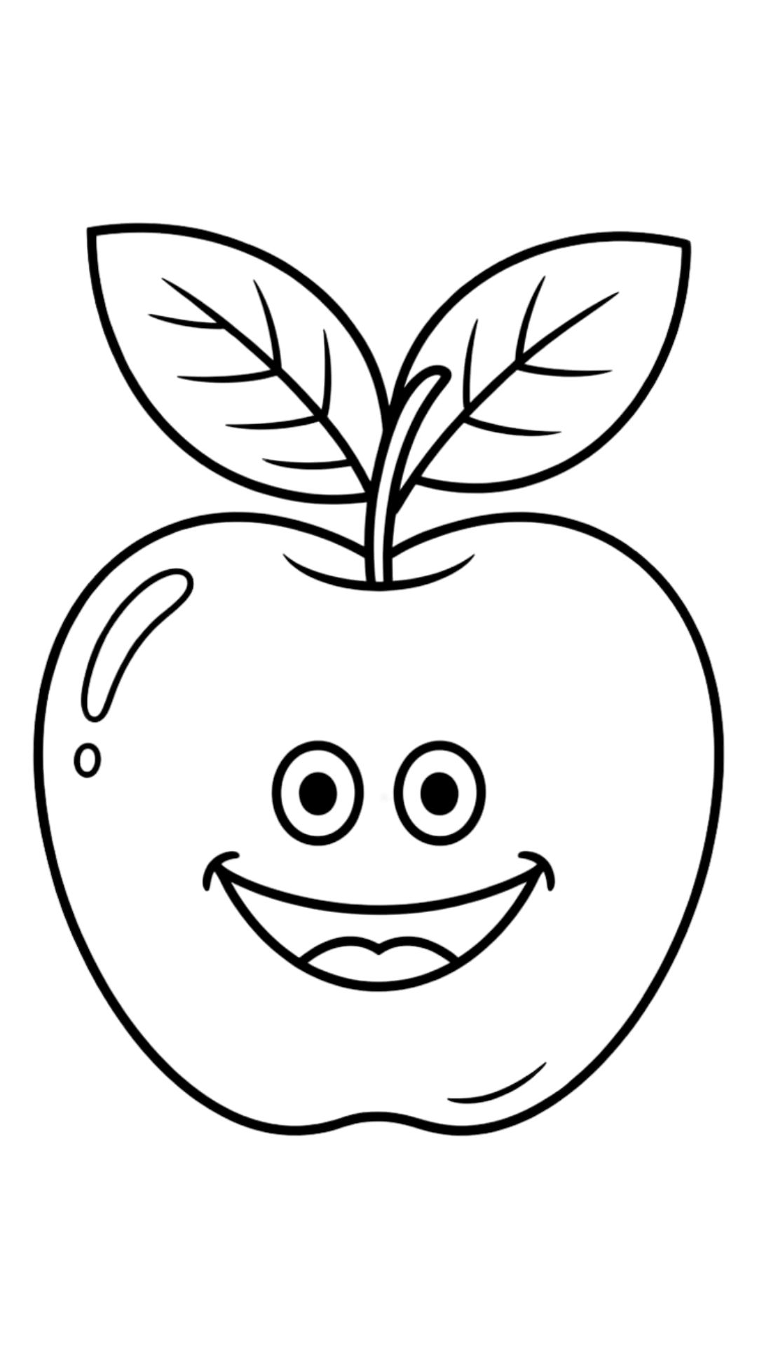 apple coloring sheets