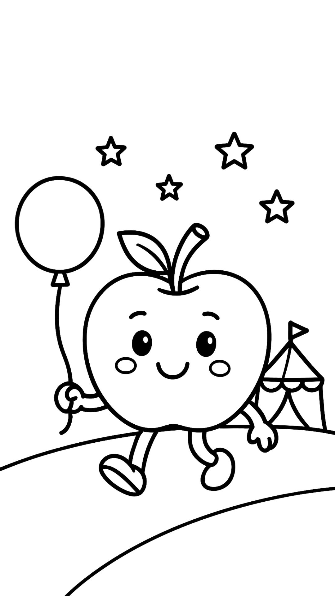 apples coloring pages