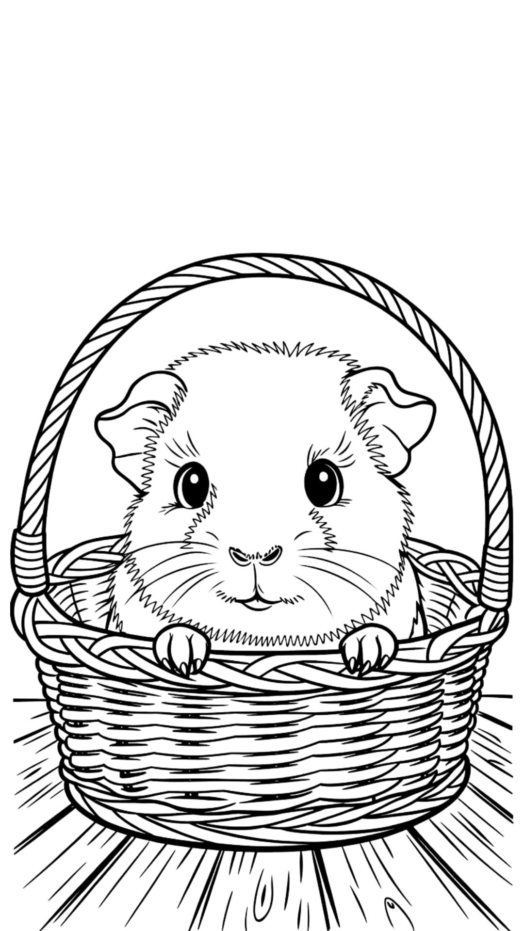 baby guinea pig coloring pages