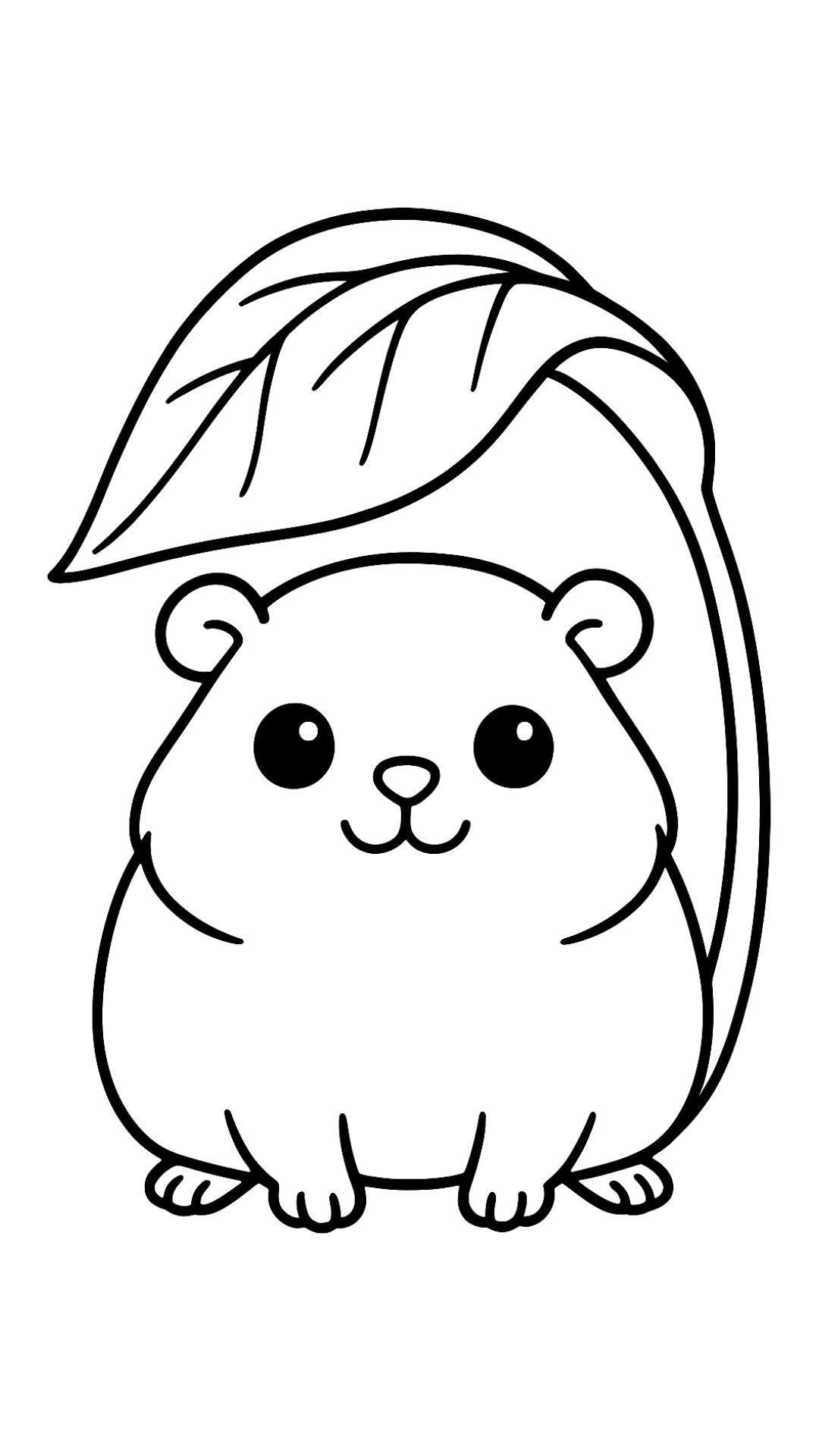 coloring page guinea pig