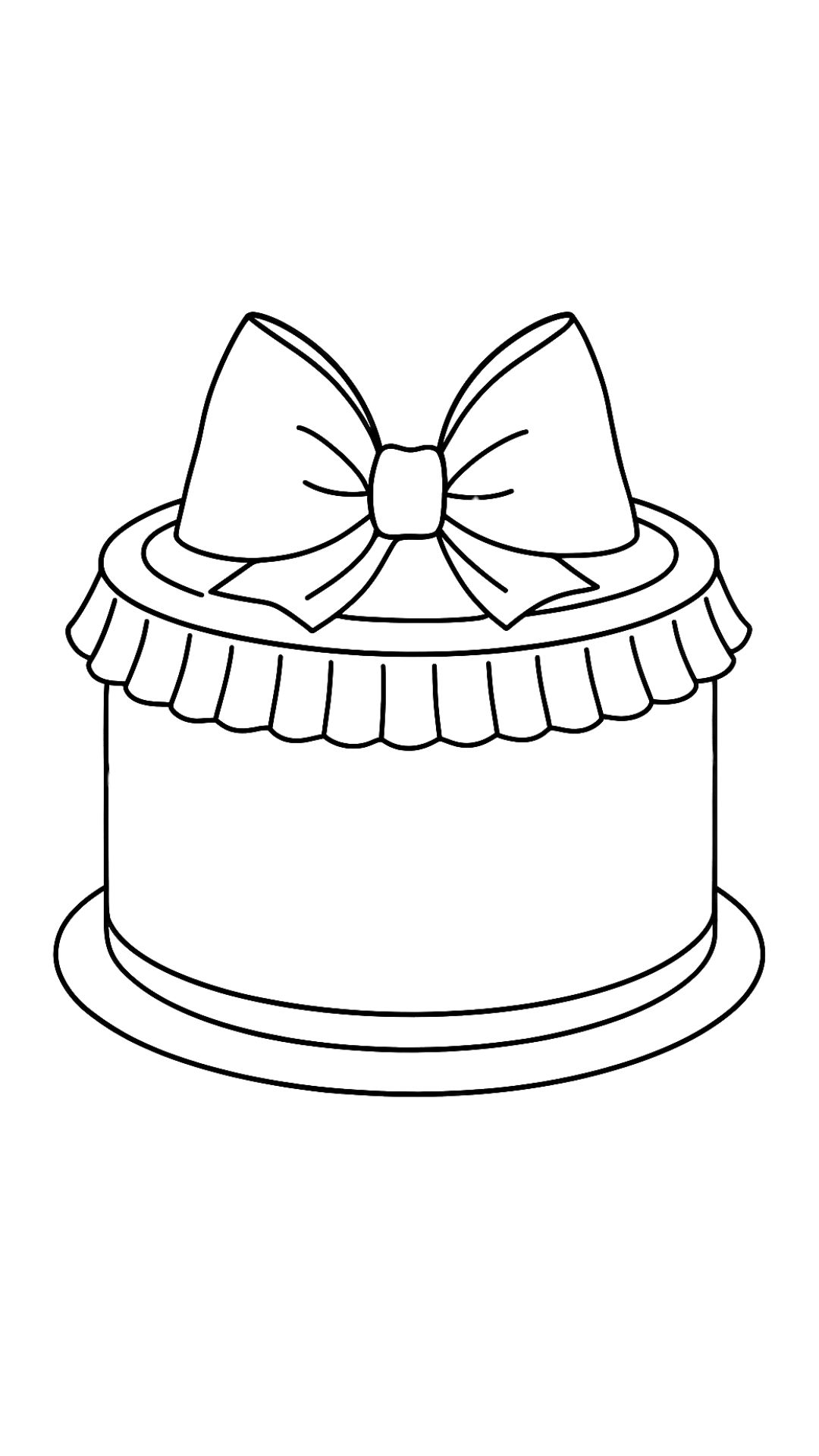 birthday cake images to color
