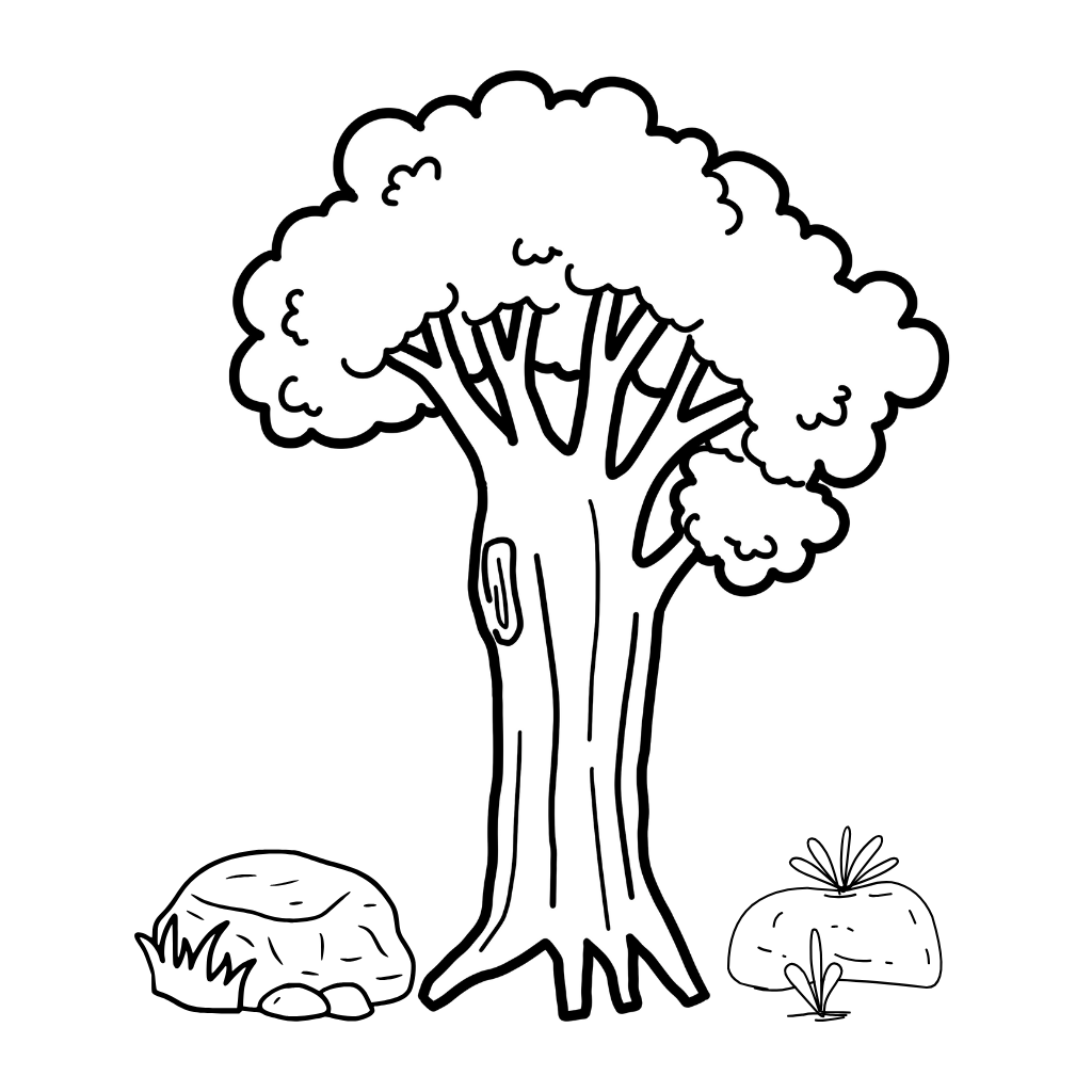 coloring tree pages