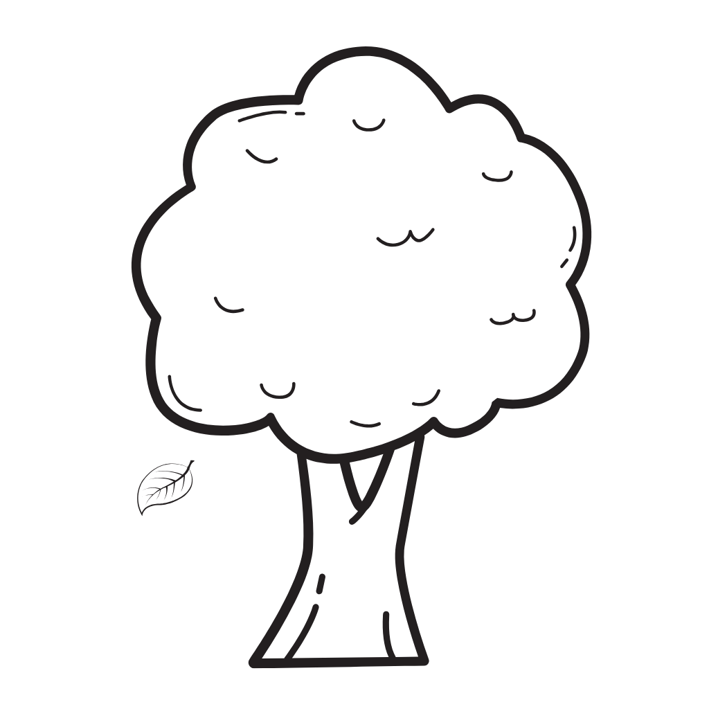 coloring pages trees