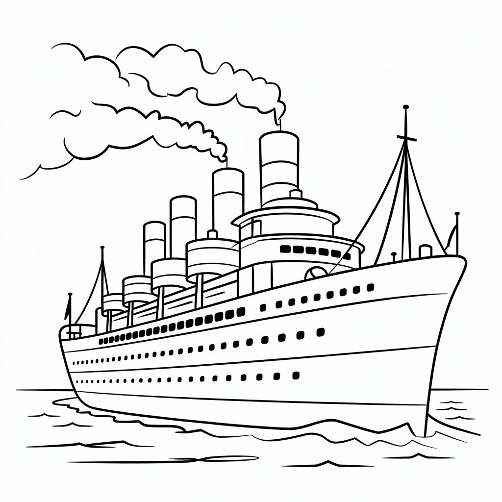 printable boat coloring pages