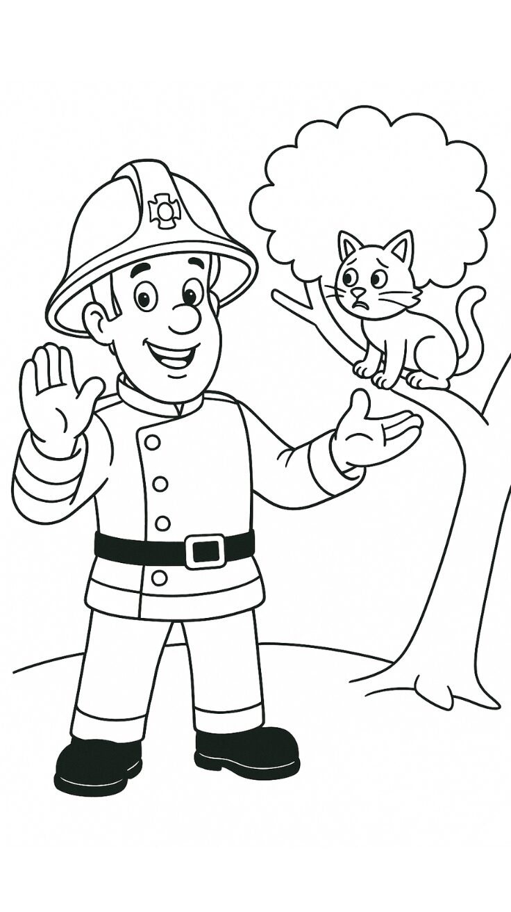 firefighter coloring pages