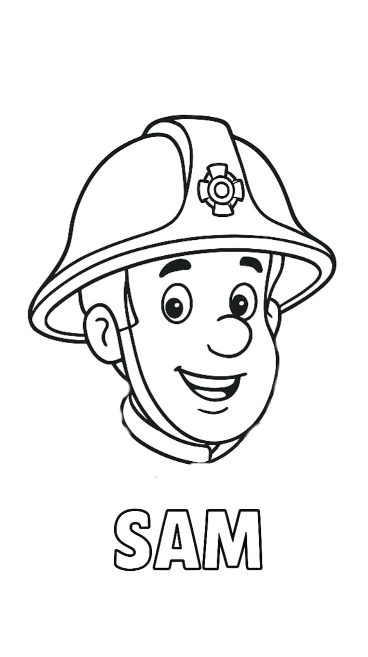 firefighter hat coloring page