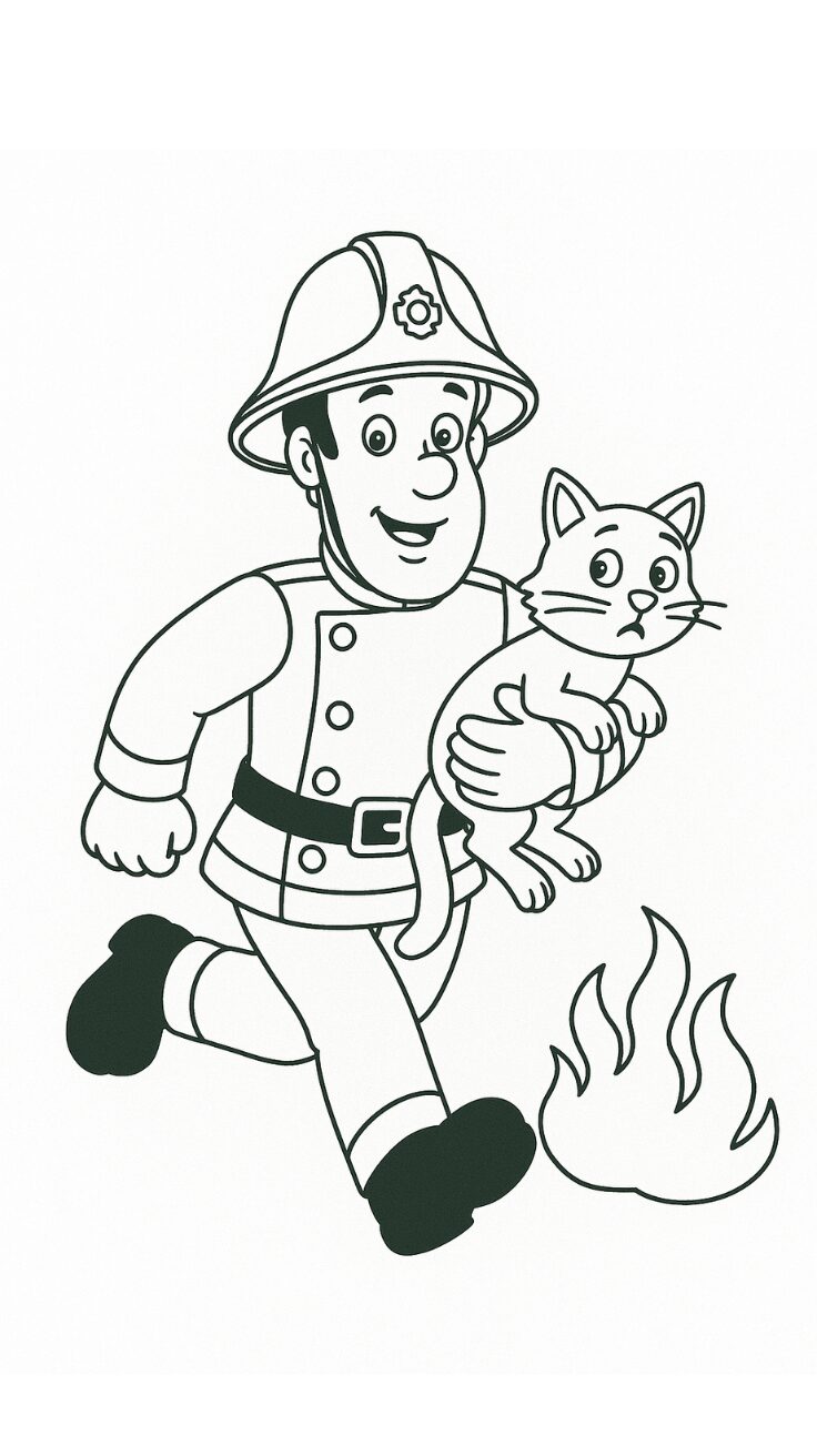 firefighter color sheet