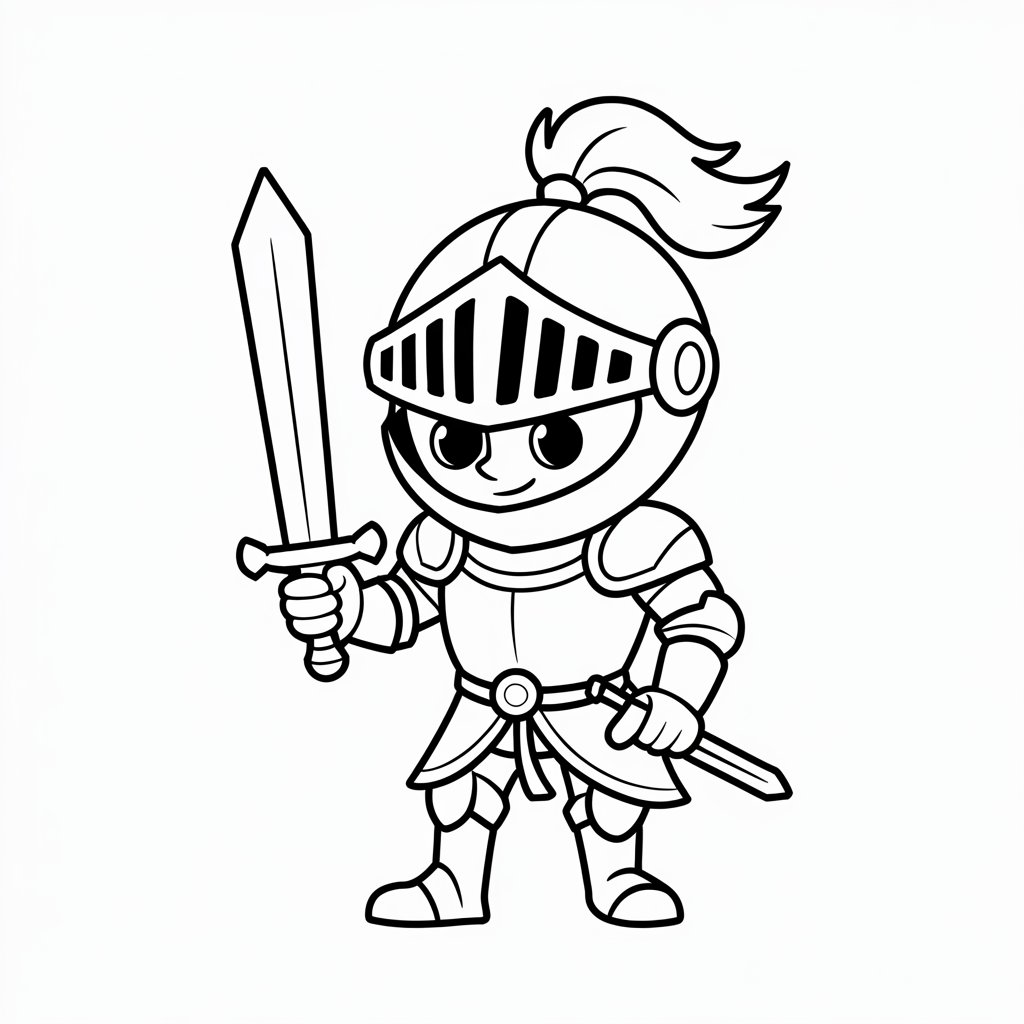 coloring pages of knights