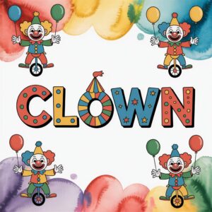 Clown Coloring Pages