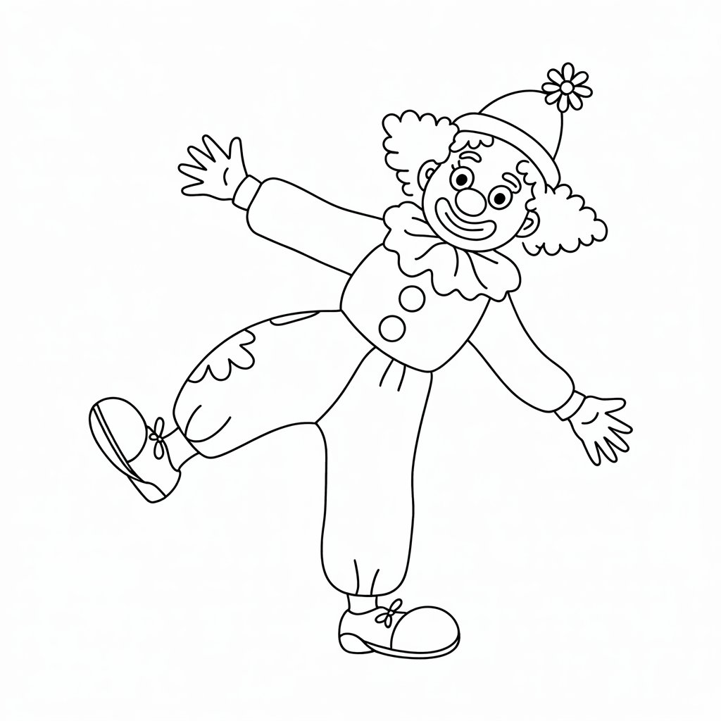 clown coloring pages