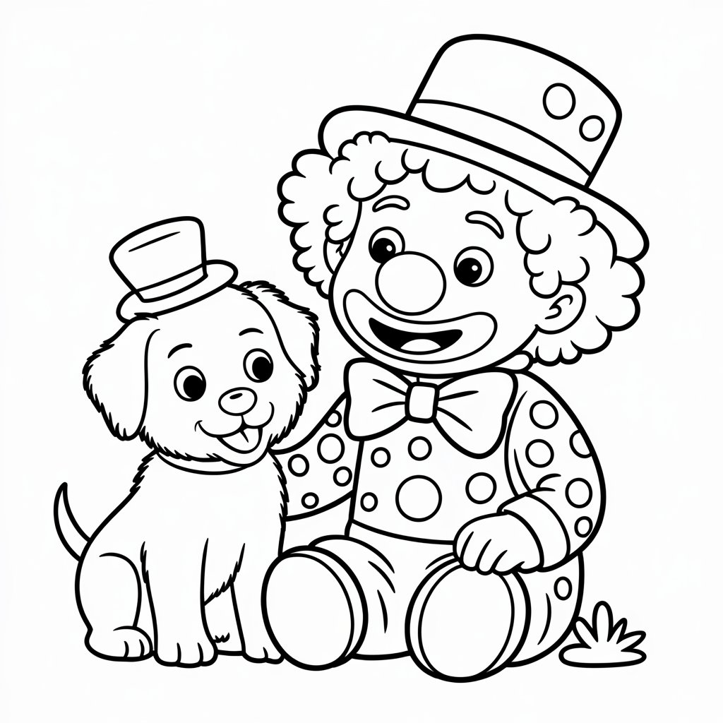 evil clown coloring pages