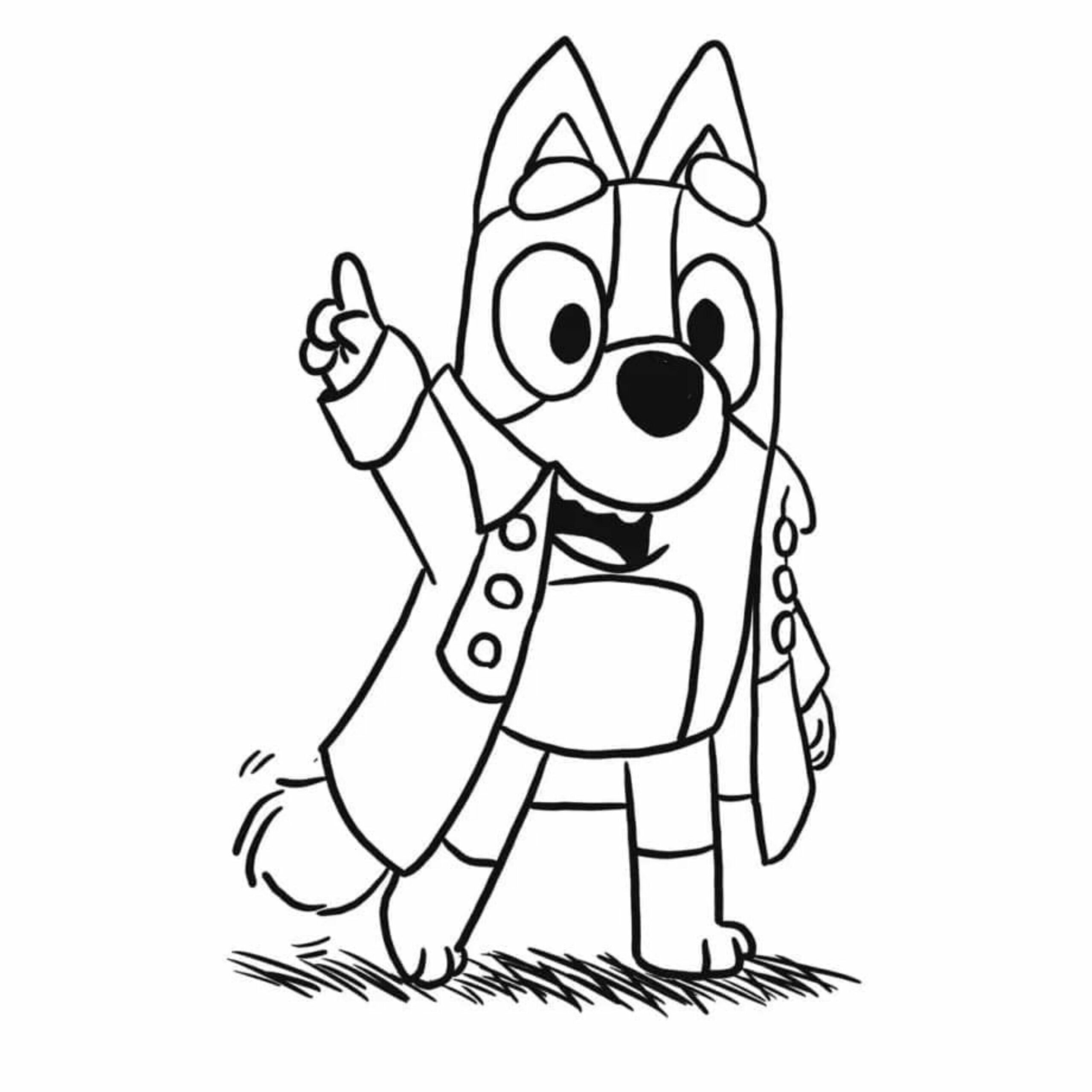 bluey printable coloring pages