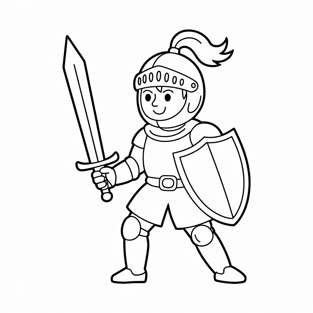 knight coloring pages