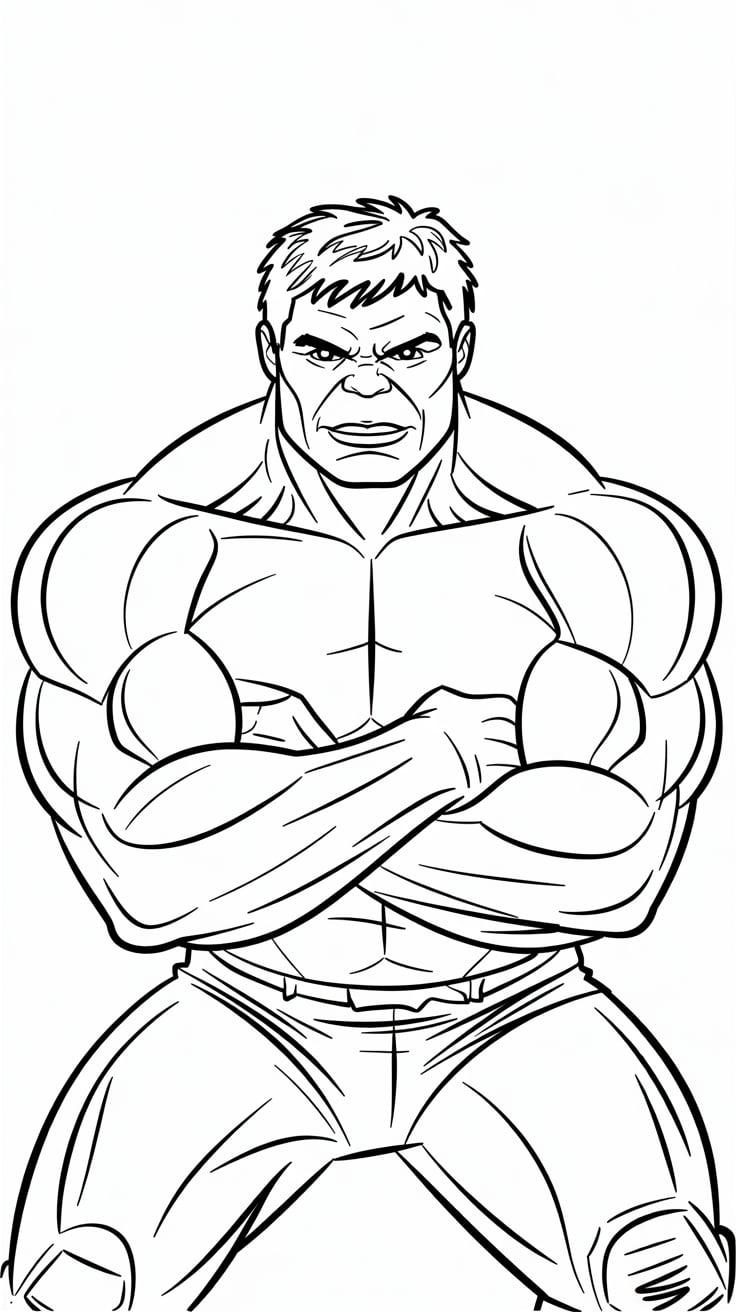 coloring pages the hulk