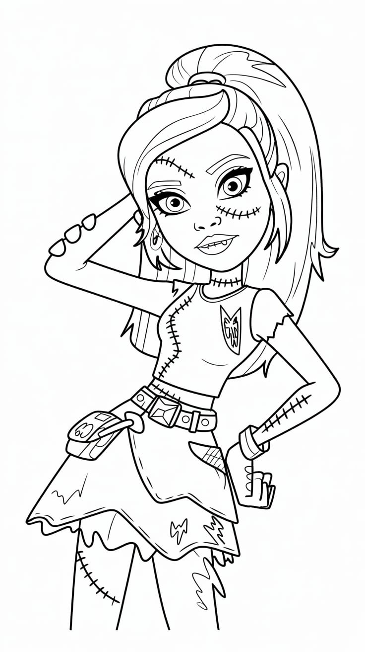 coloring book monster high