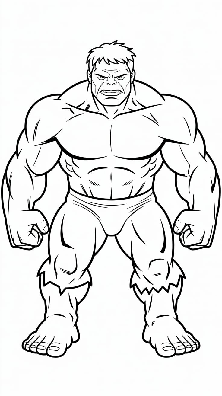 hulk smash coloring pages