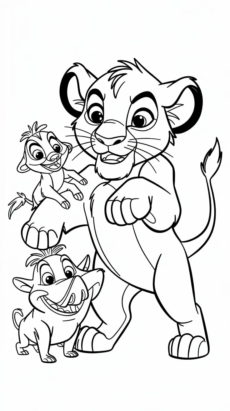 printable lion king coloring pages