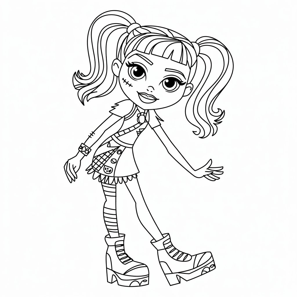 coloring pages monster high