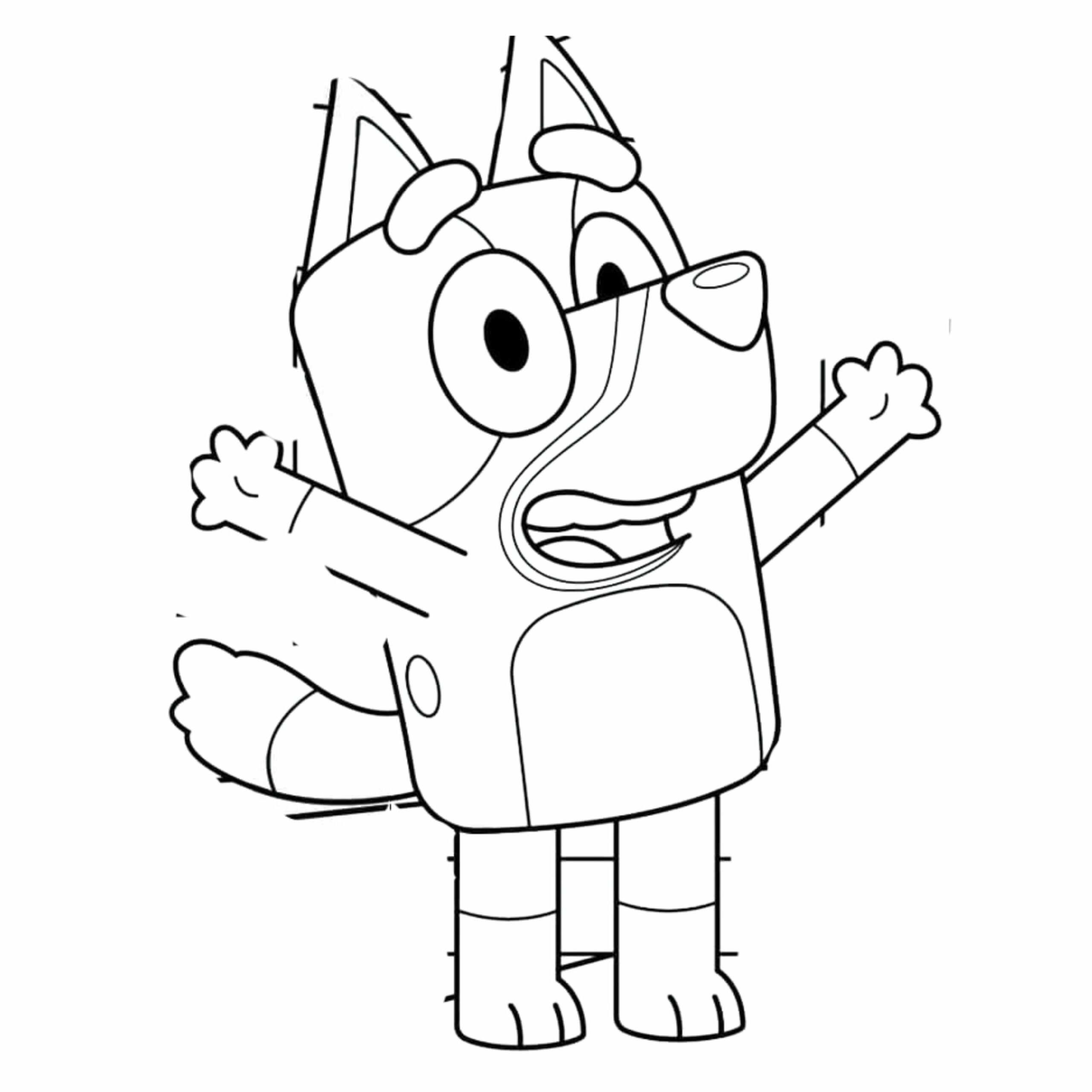 bluey coloring pages printable