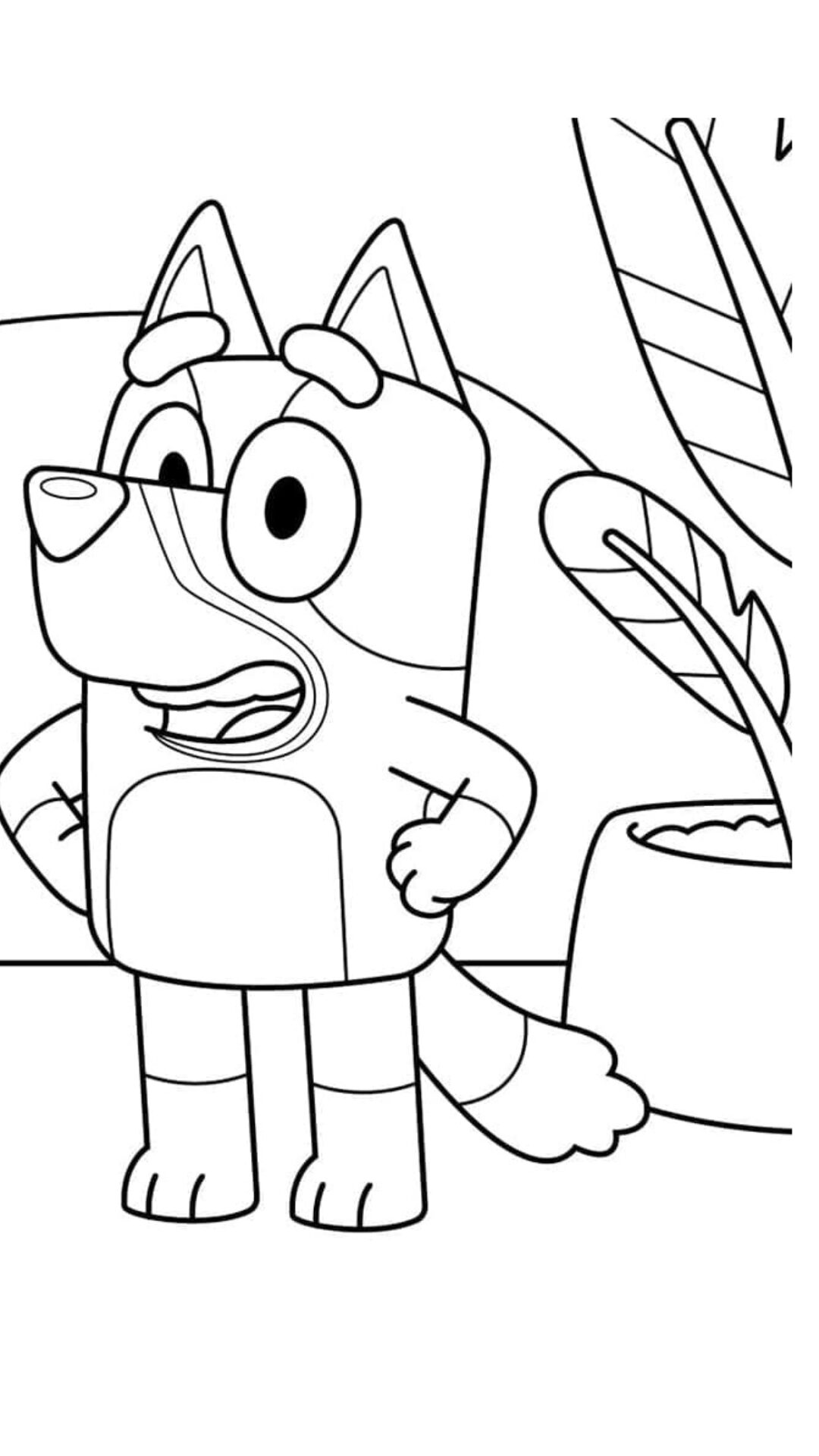 coloring page bluey