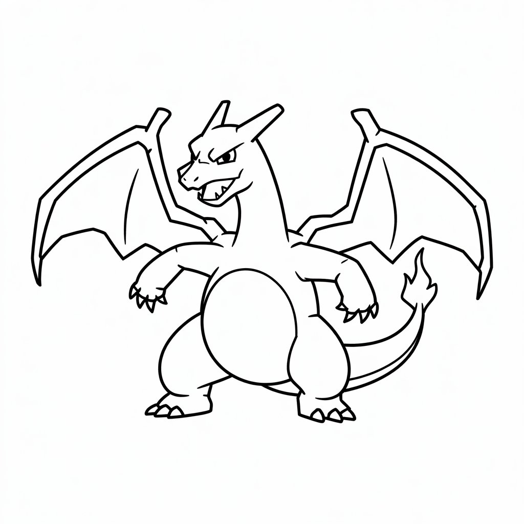 charizard coloring page