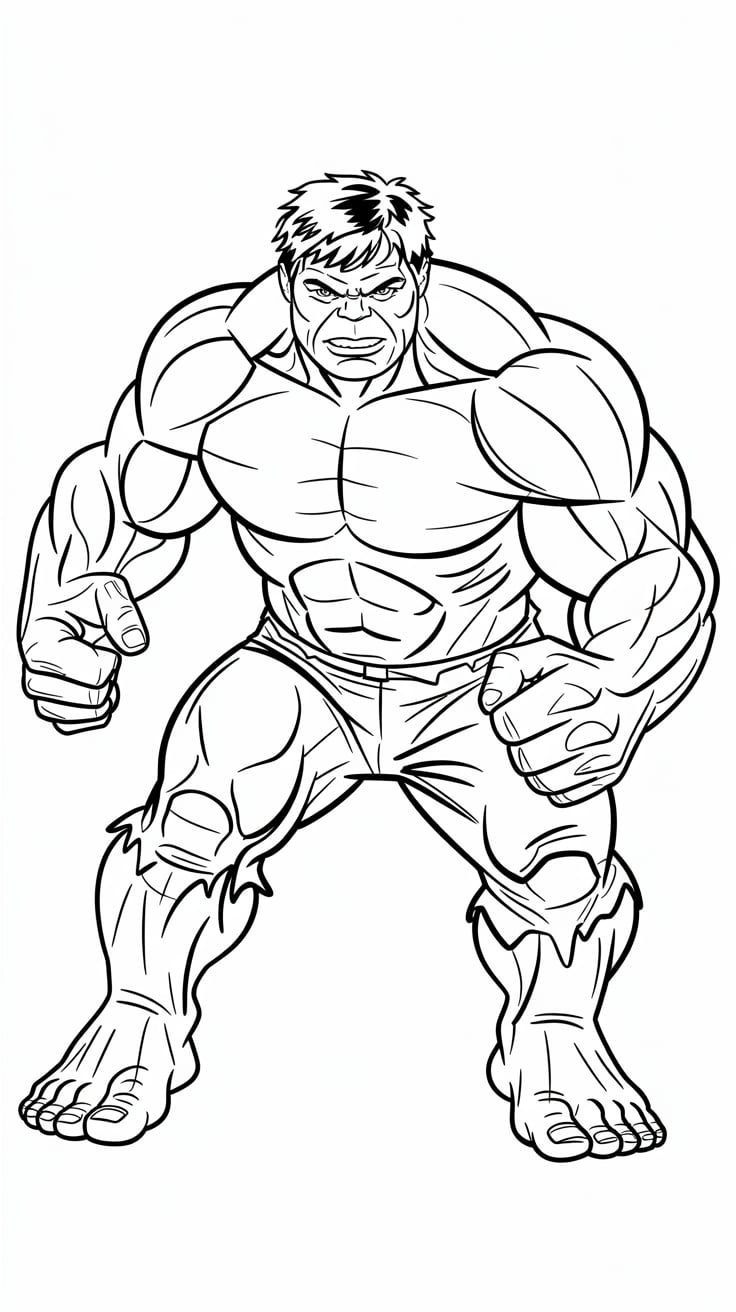 printable hulk coloring pages